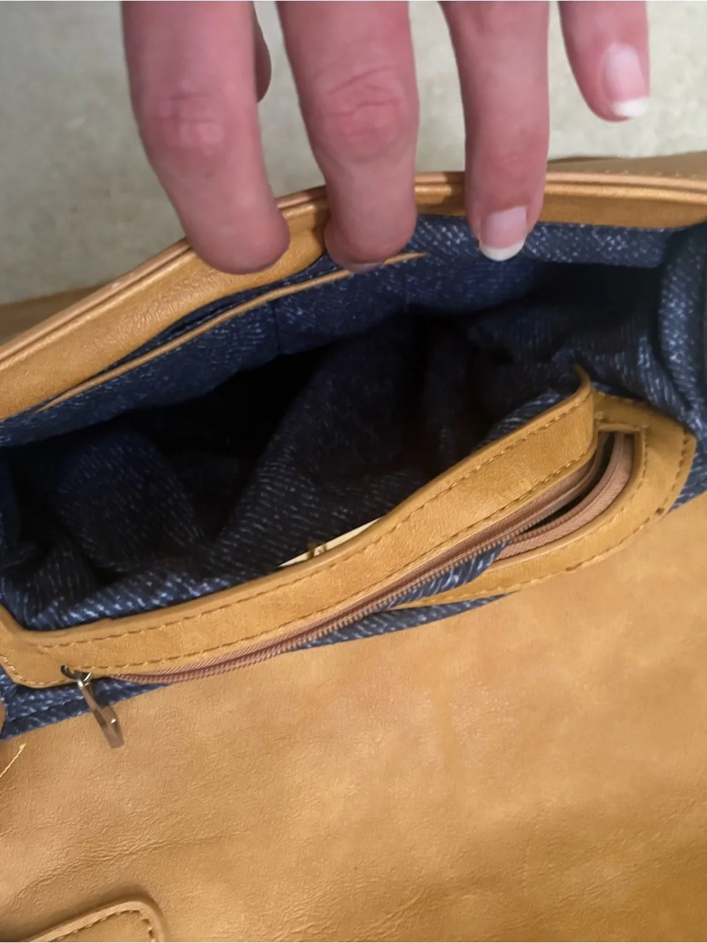 Urban Expressions Gold Satchel Bag